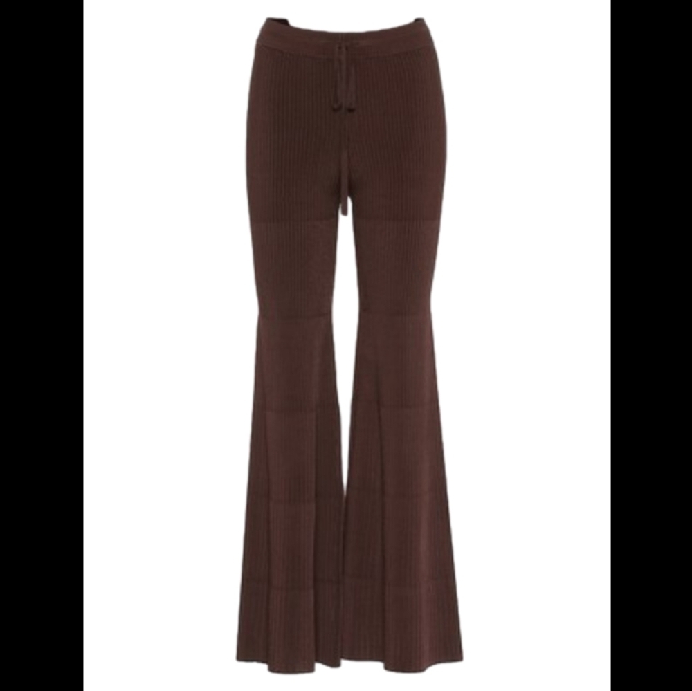 Peter Do Flared ribbed pants brown small - Picture 4 of 16